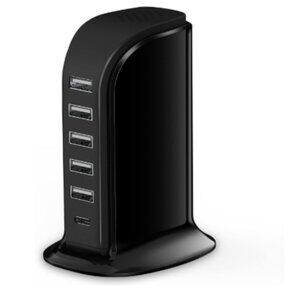 Charger Block 6 in 1 Charging Hub with 5 USB Ports